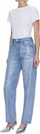 Pistola Denim Wess High Rise Barrel Jean In Spellbound