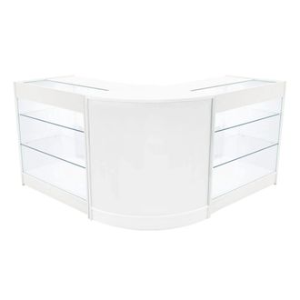 MonsterShop Helios LED Shop Counter Set CM60 & 2 x K900 - White