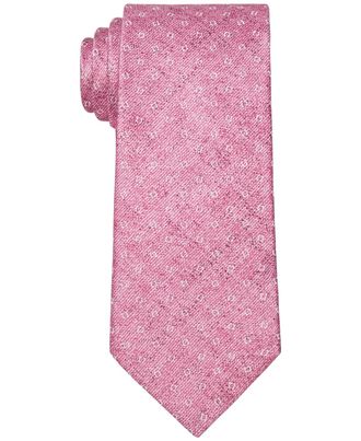 Michael Kors Mens Geometric Print Silk Tie