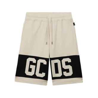GCDS Long Shorts, male, Beige, Size: XL Long Shorts