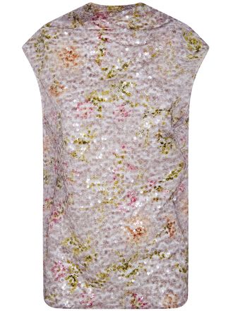 Alberta Ferretti Printed Sequins Shirt