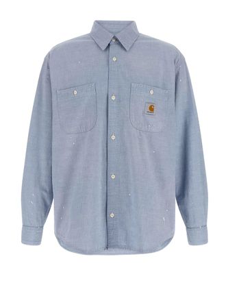 Carhartt Work in Progress Winston Chambray Painter Faded Cotton Shirt