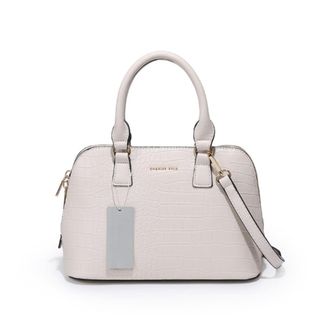 Generic Large Capacity Crocodile Pattern Shell Bag, Niche Design Convertible Top Handle Crossbody Bag for Women