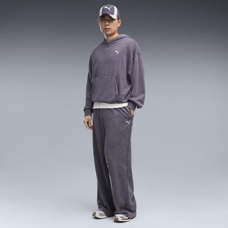 Puma Pantaloni Wide Graphic unisex, Abbigliamento, Grigio, XXL