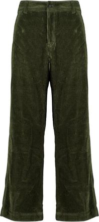 Moncler Pantaloni in Corduroy Grenoble - - Trousers - Uomo - Verde - M