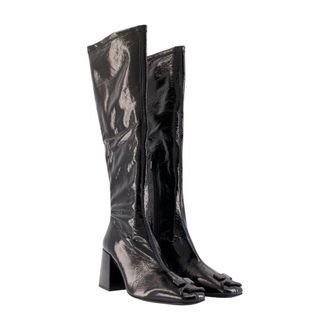 Courr&egrave;ges Womens Vinyl Boot Black Synthetic