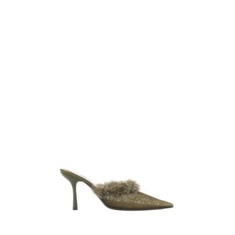 Diesel Heeled Mules, female, Green, Size: 10 US D-Ten&Half Mules