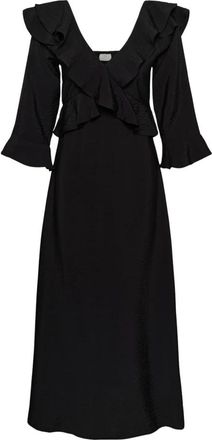 Kaffe Abito Midi Kaelsie - - Dresses - Donna - Nero - M