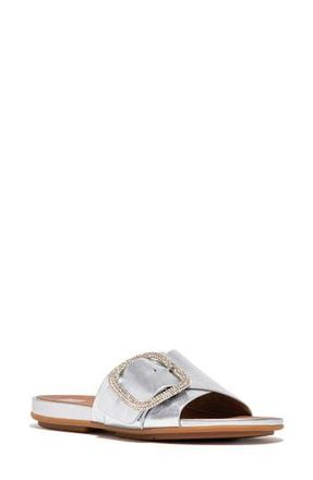FitFlop Gracie Slide Sandal in Silver at Nordstrom Rack, Size 7