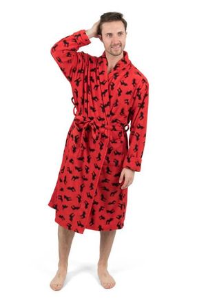 Leveret Mens Fleece Robe in Moose at Nordstrom, Size Small