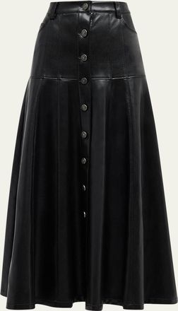 Cinq &agrave; Sept Veena Vegan Leather Midi Skirt