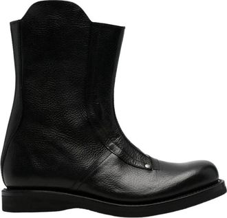 Our Legacy Moto Boot - Heren - Enkellaarsjes - Zwart - 44 EU - Leer - Schoenen