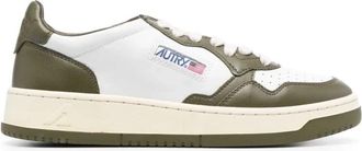 Autry Medalist Low Bi-Color Leren Sneakers - Dames - Sneakers - Groen - 40 EU - Schoenen
