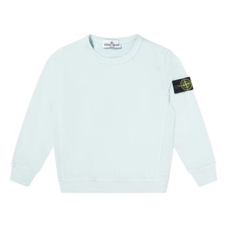 Stone Island Cotton Fleece Sweatshirt - male - Stone Island - Kids Sweatshirts - Blue - 12 Y - Kids