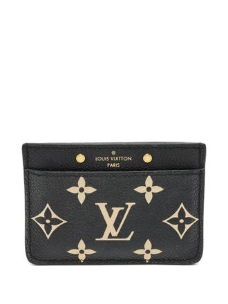Louis Vuitton monogram card holder - Black