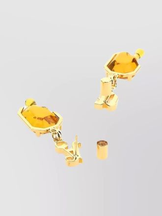 Palm Angels metal pendant earrings