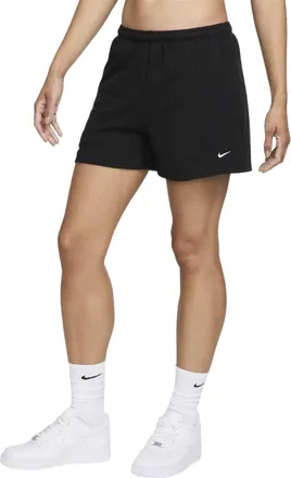 Nike Dames/Dames Fleece Elastische Taille Relaxed Fit Sweat Shorts (Zwart)