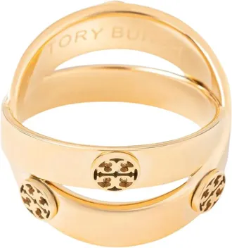 Tory Burch Icon Dubbele Ring - Dames - Accessoires - Geel - Maat: 46 MM
