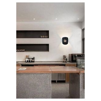 Trade Shop Trade Shop Traesio - Trade Shop - Applique A Parete Con Raffigurazione Tazza Del Caff&egrave; Lampada Attacco G9 Ip20 Aq45 - Negro