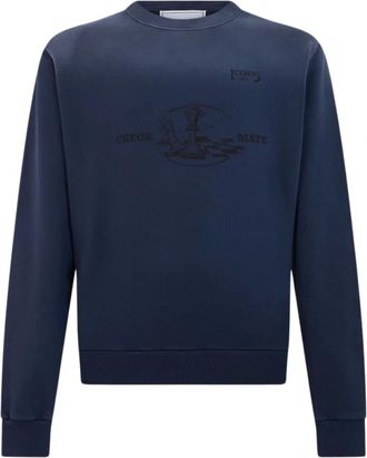 Iceberg Felpa Girocollo - - Sweatshirts & Hoodies - Uomo - Blu - M