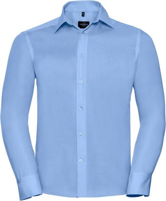 Russell Athletic Russell Collection Heren Ultimate Non-Iron Shirt met Lange Mouwen (Heldere lucht)