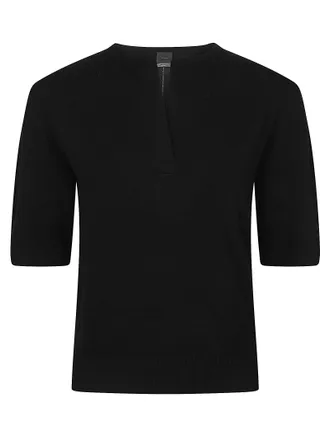 Pinko Varsavia Wool-Blend Short-Sleeve Sweater
