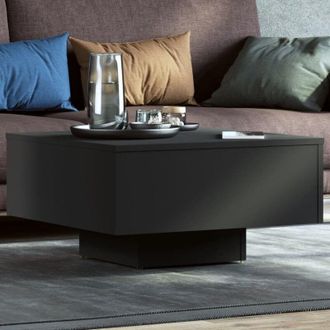 vidaXL Tavolino da Salotto Nero 60x60x31,5 cm in Legno Multistrato - Vidaxl