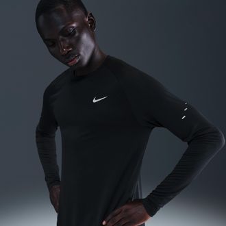 Nike Mens Stride Dri-FIT ADV Long-Sleeve Running Top in Black | HV2702-010