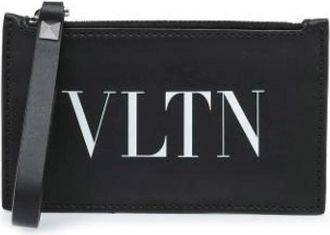 Valentino Pre-owned Clutches, female, Black, Size: ONE SIZE Pre-owned Leather Clutch