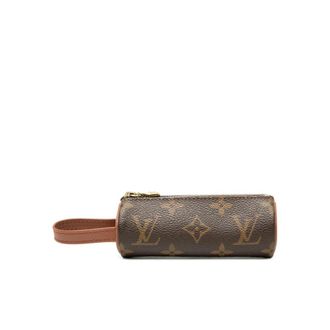 Louis Vuitton Pre-owned Clutches, female, Brown, Size: ONE SIZE Pre-owned Cylinder Pouch