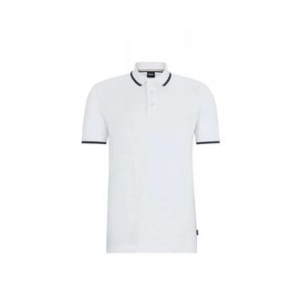 HUGO BOSS Tops, Heren, Wit, S, Katoen, Parlay 190 Polo