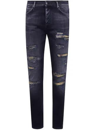 Amiri Snake Thrasher Skinny Jeans