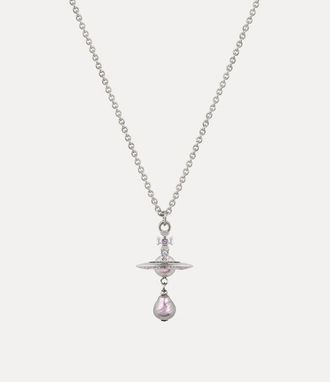 Vivienne Westwood Aleksa Pendant Necklace Platinum-light-purple-pearl-vitrail-light-crystal Platinum-light-purple-pearl-vitrail-light-crystal Women
