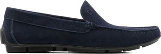 Alberto Gozzi Blue Leather Lining Suede Loafers