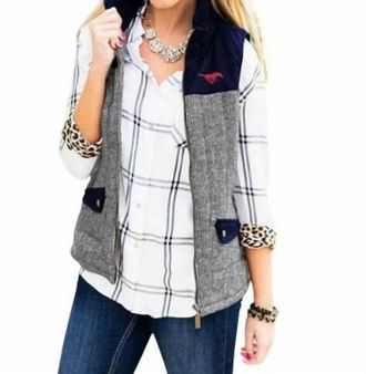 Gameday Couture Smu Prep For It Vest In Grey