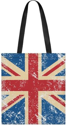 Generic Uk Vintage Flag Womens Tote Casual Shopping Bag Lightweight Shoulder Bags Hobos Handbag for Work Travel Daily 35x40cm