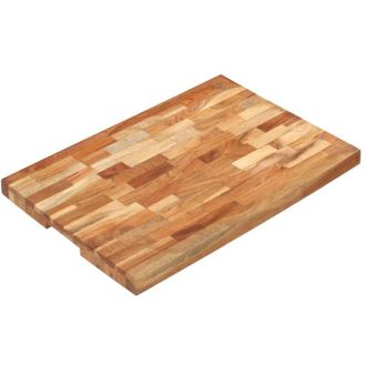 vidaXL Tagliere 60x40x4 cm in Legno Massello di Acacia vidaXL