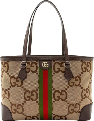Gucci Jumbo Gg Ophidia Large Shopping Tote (Authentic Pre-Loved)