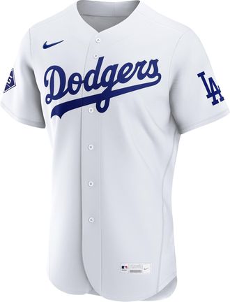 Nike Los Angeles Dodgers Nike Mens MLB Authentic Jersey in White | 8900LDHOLD-38L
