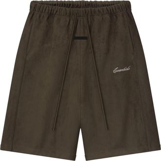Fear of God Suede Fleece Signature Relaxed Sweatshort W/ Piping Brown 160SP264892F