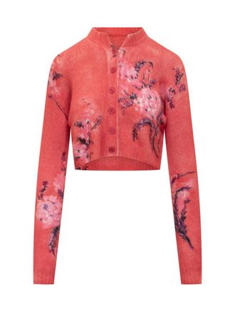 Des_Phemmes Des_Phemmes Des Phemmes Short Cardigan With Print