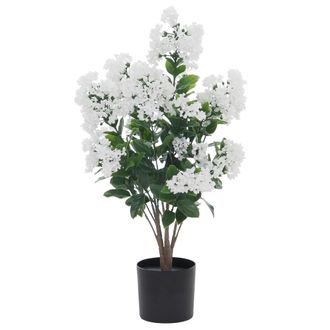Hhg Lila Artificial Hhg-045, Planta Decorativa De Lila Artificial, &Aacute;rbol Artificial, Planta Artificial, Para Exterior, De Polietileno, 64 X 35 X 35 Cm, Bl