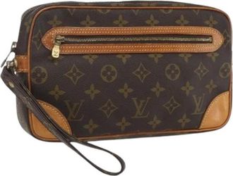 Louis Vuitton Pre-owned Clutches, female, Brown, Size: ONE SIZE Pre-owned Clutch