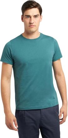 Brooks Brothers Camiseta de Algod&oacute;n con Cuello Redondo - Tops - Hombre - Verde - L