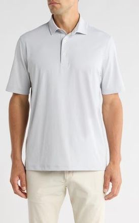 Greg Norman Tournament Textured Solid Knit Polo in Shark Grey at Nordstrom Rack, Size Xx-Large