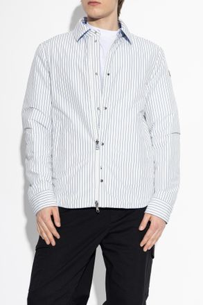 Moncler Double-sided Down Jacket Crescent, Mens, Light Blue