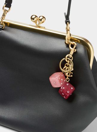 Coach Womens Lucky dice charm key holder
