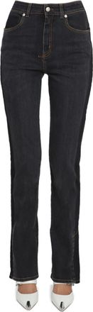 Alexander McQueen Black Slim High Rise Jeans