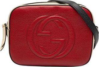 Gucci Pre-owned Leren Camera Tas - Dames - Vintage Schoudertas - Rood - ONE Size - Leer - Vintage