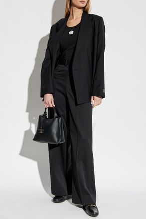 Kenzo Double-breasted Blazer, Womens, Black